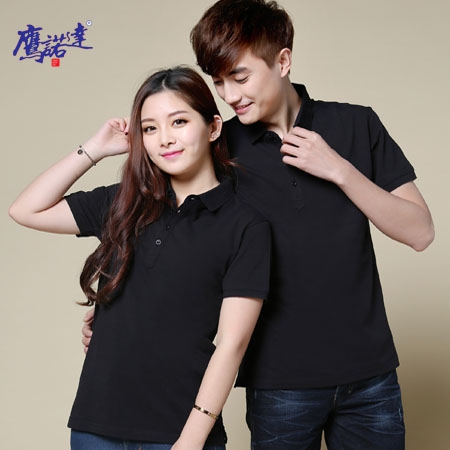 中綠翻領(lǐng)純棉萊卡Polo衫ID13258-17