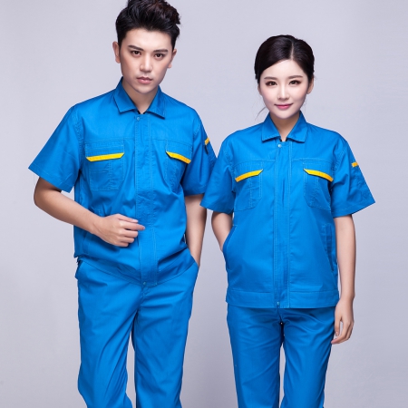 2016夏季短袖工作服，夏季工作服圖片大全-鷹諾達(dá)服裝廠