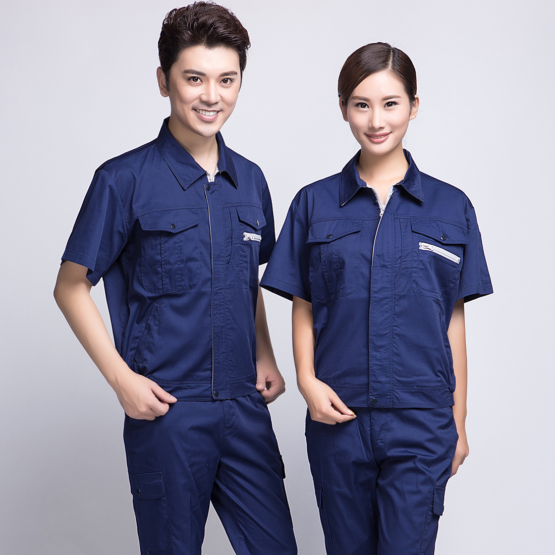 夏裝短袖工衣，定制夏季工衣的款式-鷹諾達(dá)
