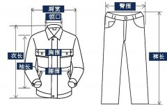 如何測量工作服尺碼？