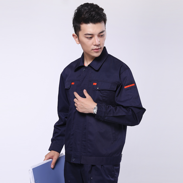 深藍(lán)色系列電子廠(chǎng)工作服圖片